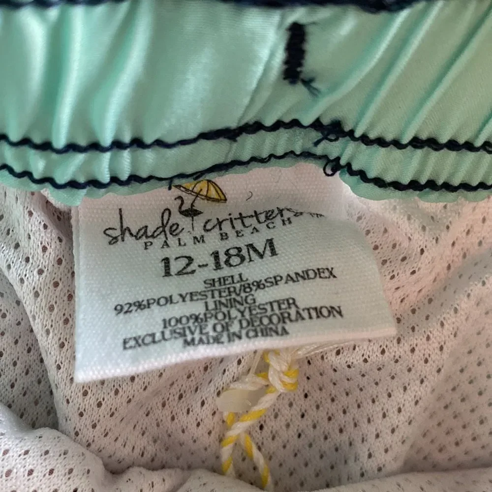shade critters Kids Starfish Stripe Boys 4 Way Stretch Swim Trunks